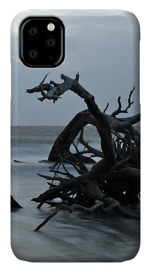 Beach Photographs iPhone 11 Case featuring the photograph Sunrise at Driftwood Beach 6.7 by Bruce Gourley