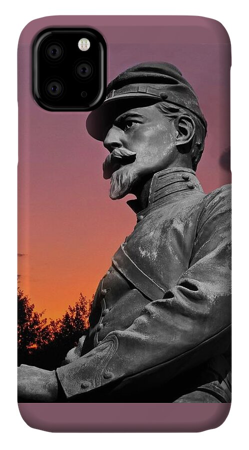 Civil War iPhone 11 Case featuring the photograph Sunset at Gettysburg by David Dehner