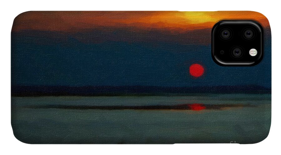 Landscape iPhone 11 Case featuring the photograph Sunset by Gerlinde Keating