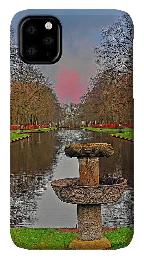 Travel iPhone 11 Case featuring the photograph Sunset Over the Garden by Elvis Vaughn