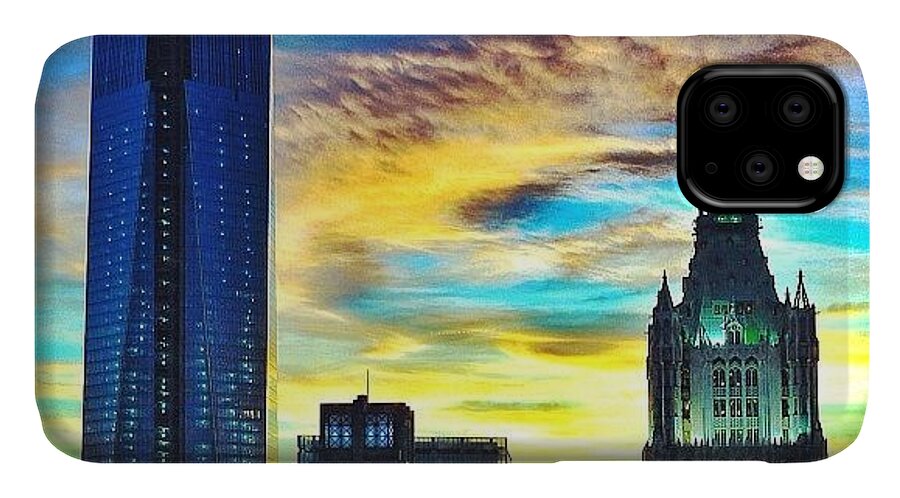 Freedom Tower iPhone 11 Case featuring the photograph Surreal by Tom Palompelli
