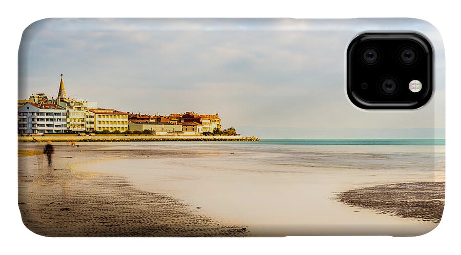 Friaul-julisch Venetien iPhone 11 Case featuring the photograph Take A Walk At The Beach by Hannes Cmarits