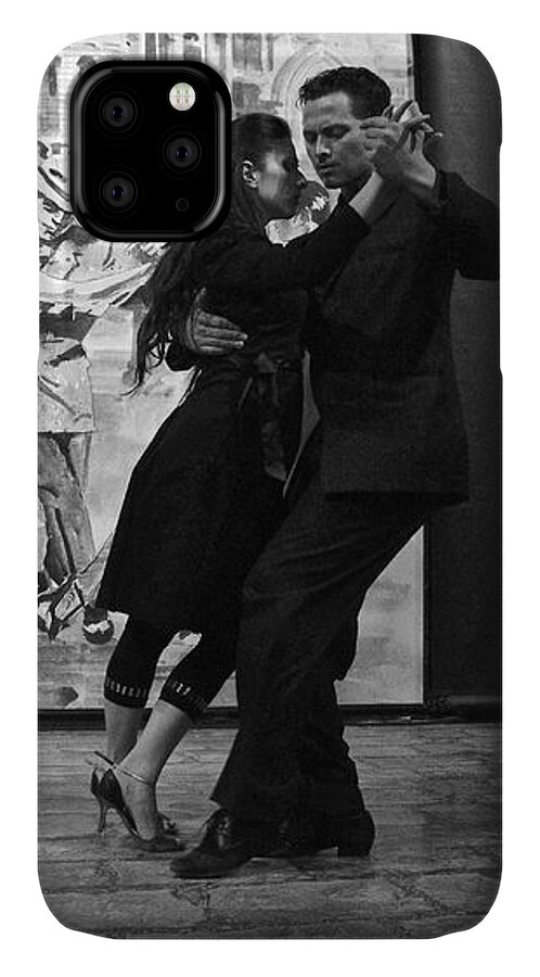 Tango iPhone 11 Case featuring the photograph Tango Dancers in Buenos Aires by Venetia Featherstone-Witty