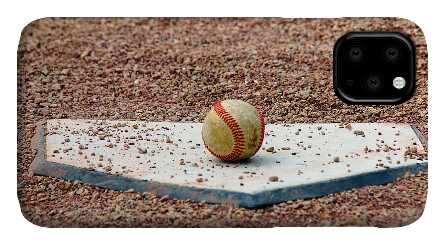 Baseball Ball iPhone 11 Case featuring the photograph THE ball of Field of Dreams by Susanne Van Hulst