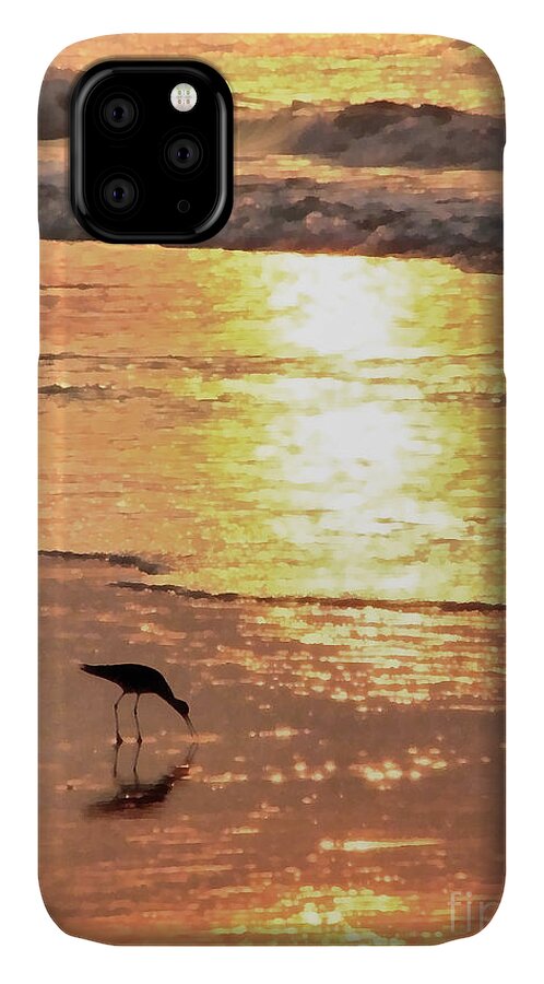 Landscape iPhone 11 Case featuring the photograph The Early Bird by Todd Blanchard