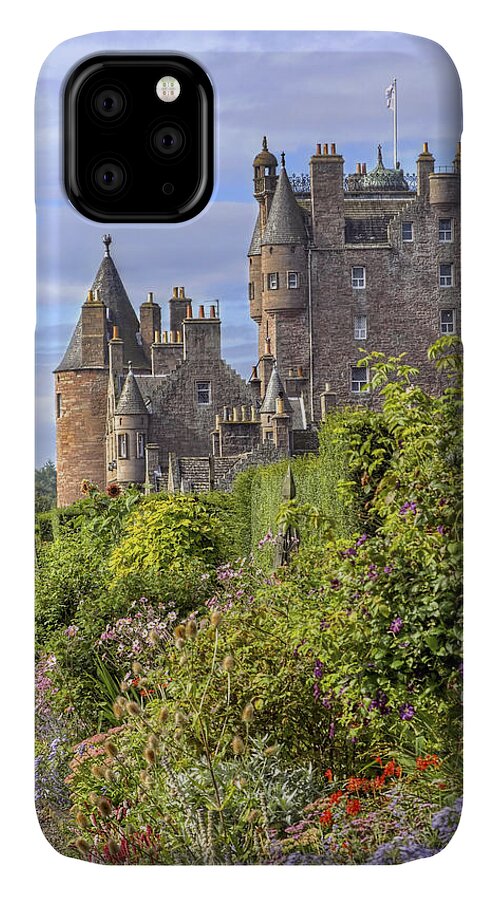 Scotland iPhone 11 Case featuring the photograph The Garden of Glamis Castle by Jason Politte