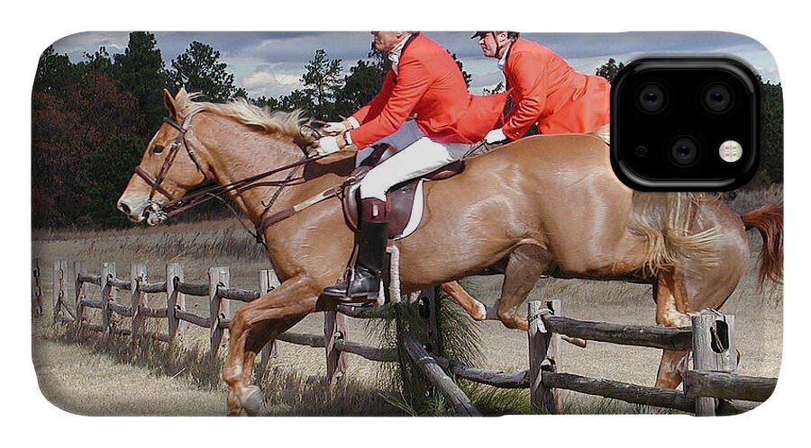 Fox Hunt iPhone 11 Case featuring the photograph The Hunt by George DeLisle