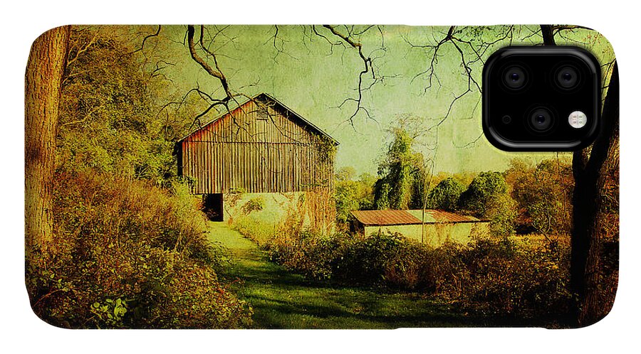 Barn iPhone 11 Case featuring the photograph The Old Barn with Texture by Trina Ansel
