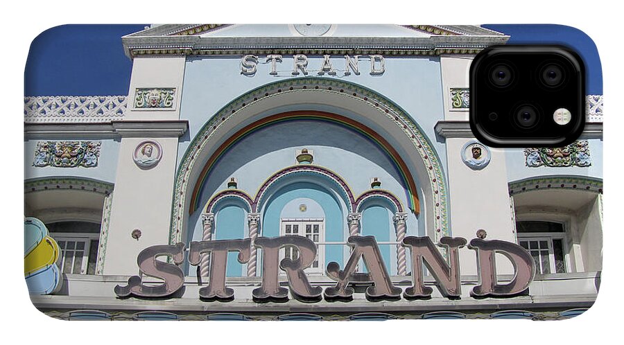 Vintage iPhone 11 Case featuring the photograph The Strand Key West by Bob Slitzan
