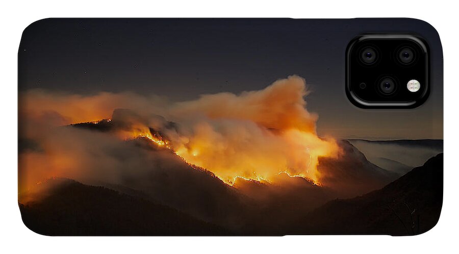 Fire iPhone 11 Case featuring the photograph The Table Rock Fire by Mark Steven Houser