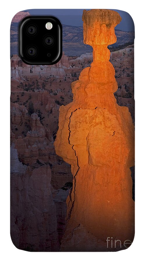 Autumn iPhone 11 Case featuring the photograph Thors Hammer Sunset Point Bryce Canyon National Park by Fred Stearns