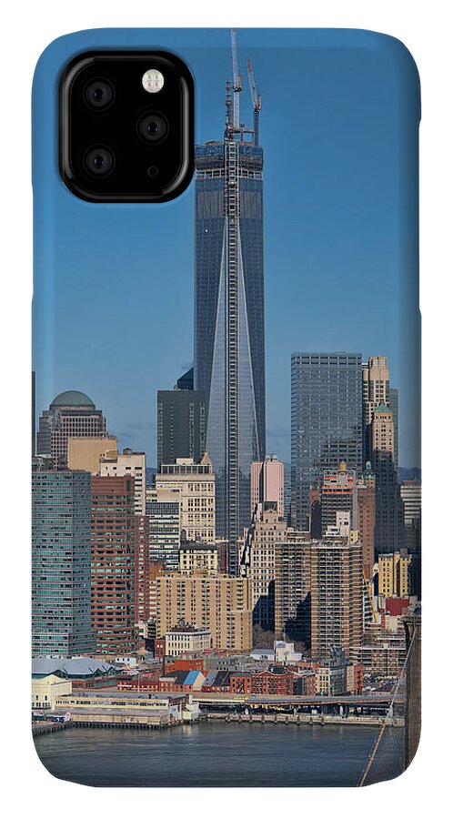 1wtc iPhone 11 Case featuring the photograph Topping Out by S Paul Sahm