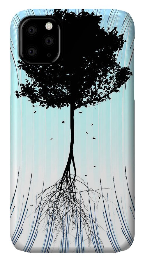 Tree iPhone 11 Case featuring the digital art Tree by Matthew Lindley
