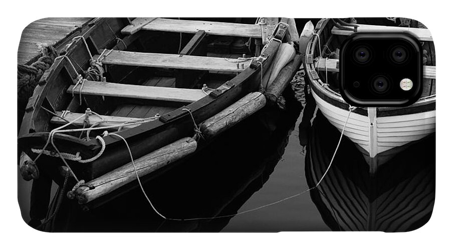 Harbor iPhone 11 Case featuring the photograph Two At Dock by Karol Livote