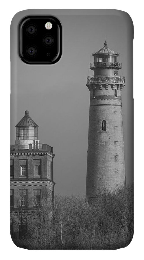 Island Of Ruegen iPhone 11 Case featuring the photograph Two Lighthouses by Ralf Kaiser