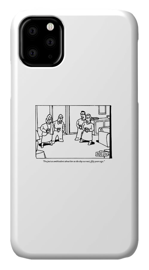 Two Old Couples Are Standing In A Room. The Order iPhone 11 Case