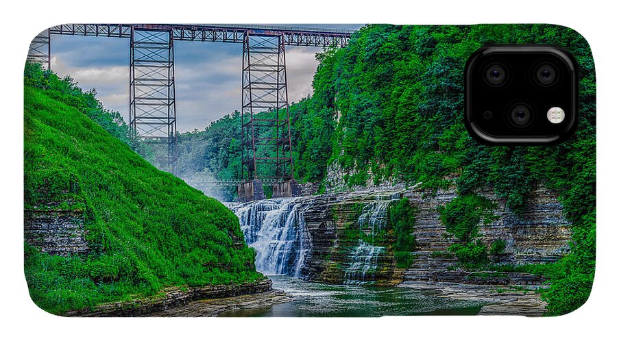 Upper Falls iPhone 11 Case featuring the photograph Upper Falls by Rick Bartrand