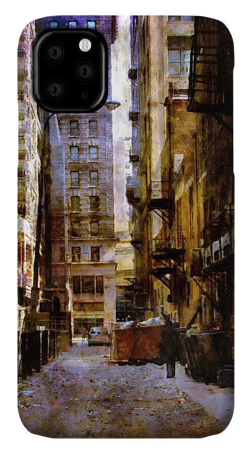 Urban iPhone 11 Case featuring the photograph Urban Back Streets by John Rivera