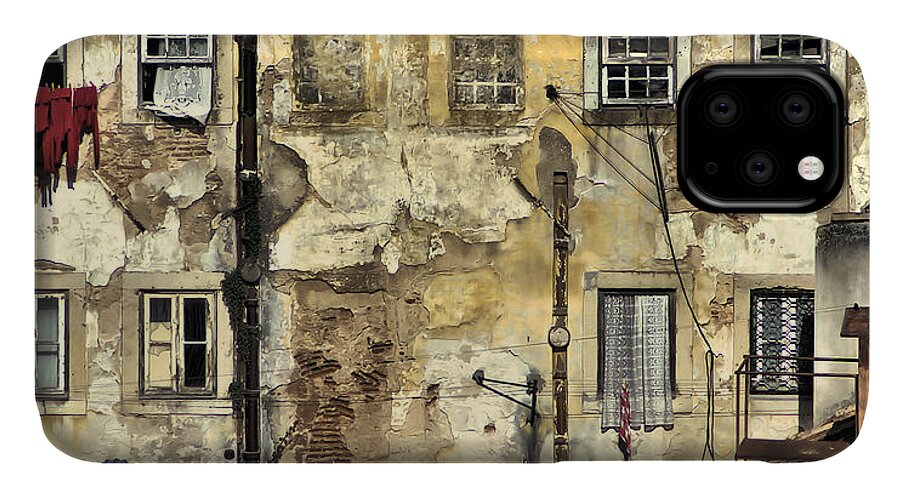 Urban iPhone 11 Case featuring the painting Urban Lisbon by David Letts