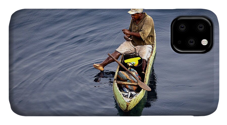 Fishing iPhone 11 Case featuring the photograph Using a toe as a fishing pole. by Gregory Daley MPSA