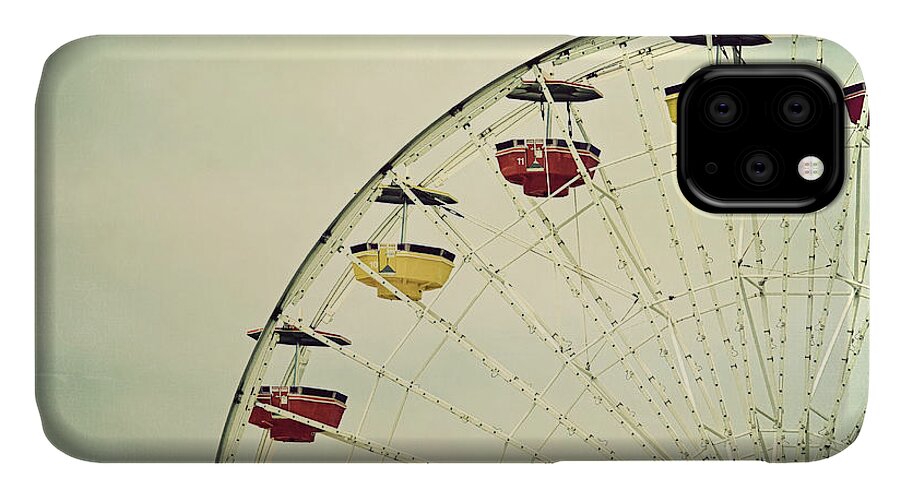 Ferris Wheel iPhone 11 Case featuring the photograph Vintage Ferris Wheel by Kim Hojnacki
