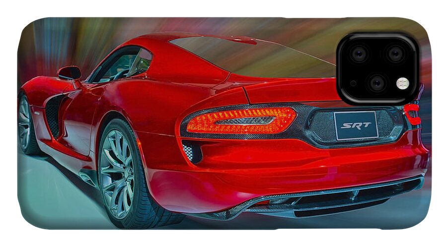 Dodge iPhone 11 Case featuring the photograph Viper S R T 2013 by Dragan Kudjerski