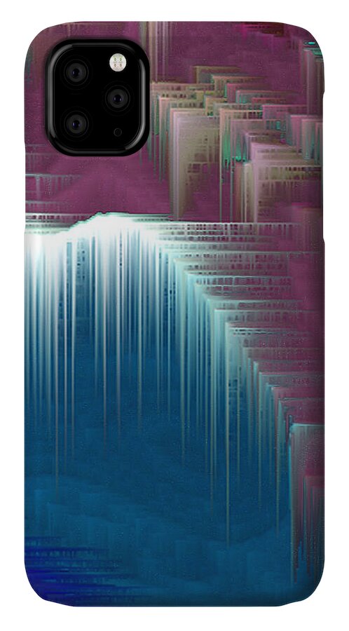 Walking On Air iPhone 11 Case featuring the mixed media Walking On Air by Carl Hunter
