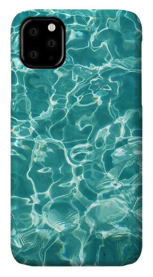Water iPhone 11 Case featuring the photograph Water Meditation I. Five Elements. Healing with Feng Shui and Color Therapy in Interior Design by Jenny Rainbow