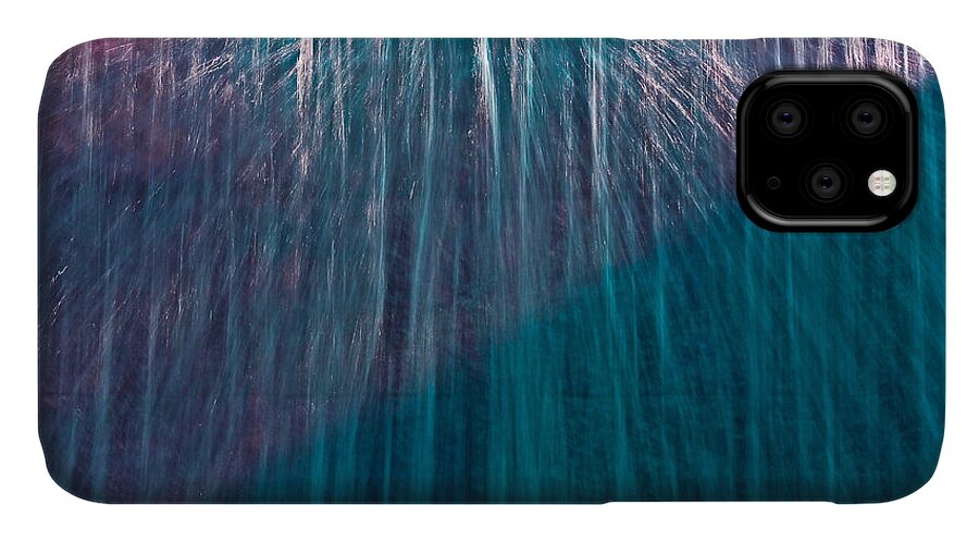 Abstract iPhone 11 Case featuring the photograph Waterfall Abstract by Stuart Litoff