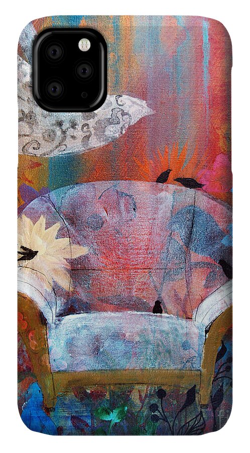 Welcome Home iPhone 11 Case featuring the painting Welcome Home by Robin Pedrero