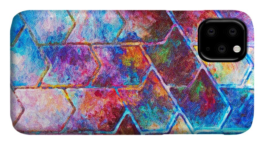 Textures iPhone 11 Case featuring the digital art Which Way? by Rick Wicker