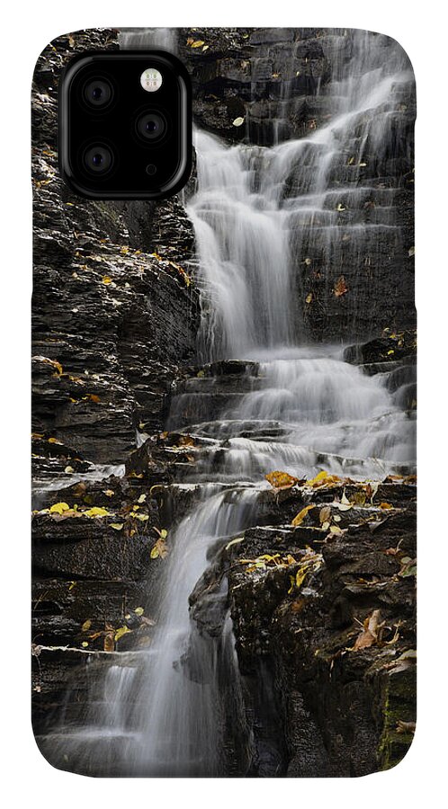 Waterfall iPhone 11 Case featuring the photograph Winding Waterfall by Christina Rollo