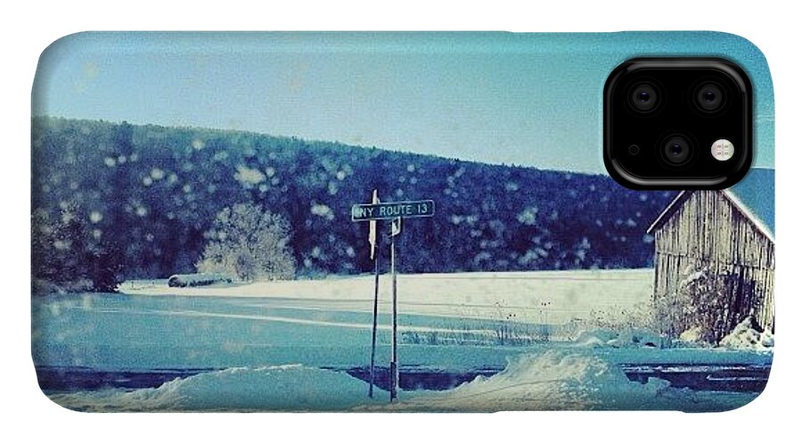 Upstate iPhone 11 Case featuring the photograph Winter days by Mike Maher