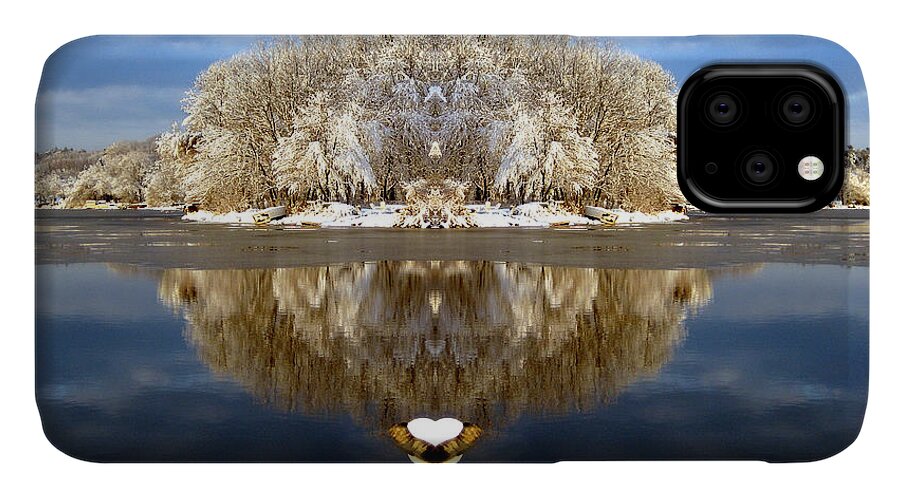 Winter iPhone 11 Case featuring the photograph Winter Wonderland Love by Cindy Greenstein
