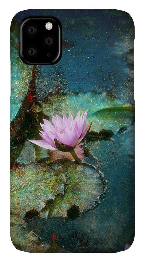 Water Lily iPhone 11 Case featuring the photograph Zen Water Lily by John Rivera