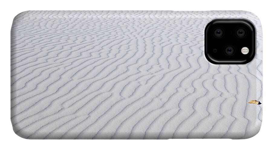 Sand iPhone 11 Case featuring the photograph Artwork by Wind by Melany Sarafis