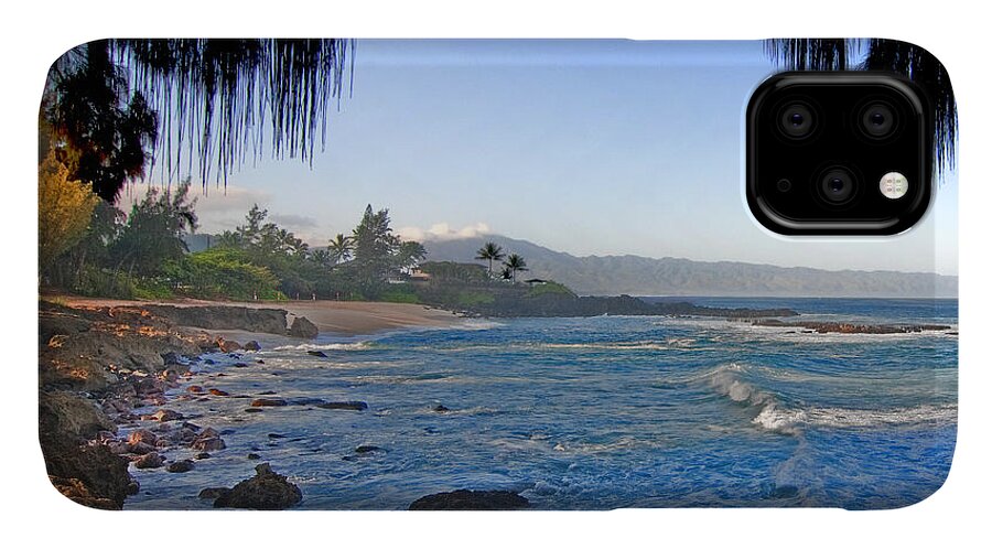 Hawaii iPhone 11 Case featuring the photograph Beach on North Shore of Oahu by Gary Beeler