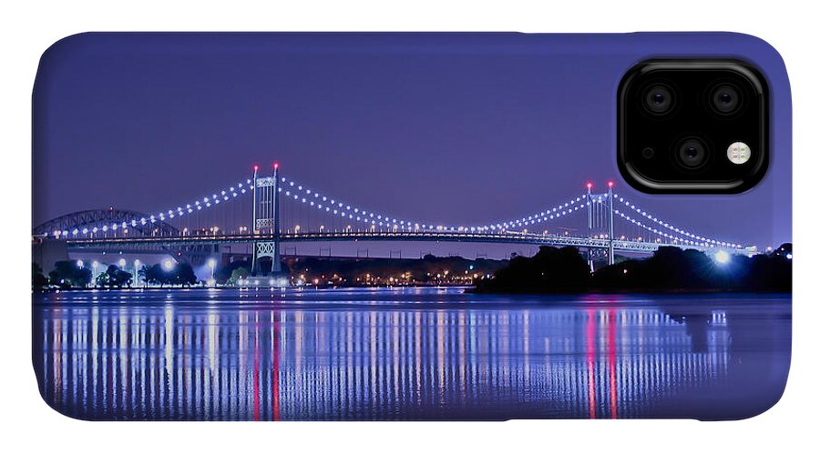Bridge iPhone 11 Case featuring the photograph Tri-Borough Bridge in NYC by Theodore Jones