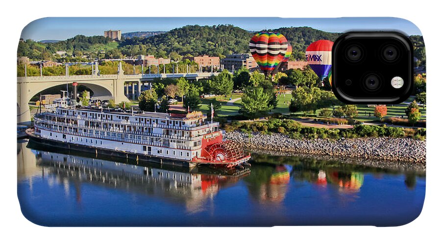 Coolidge Park iPhone 11 Case featuring the photograph Coolidge Park during River Rocks by Tom and Pat Cory