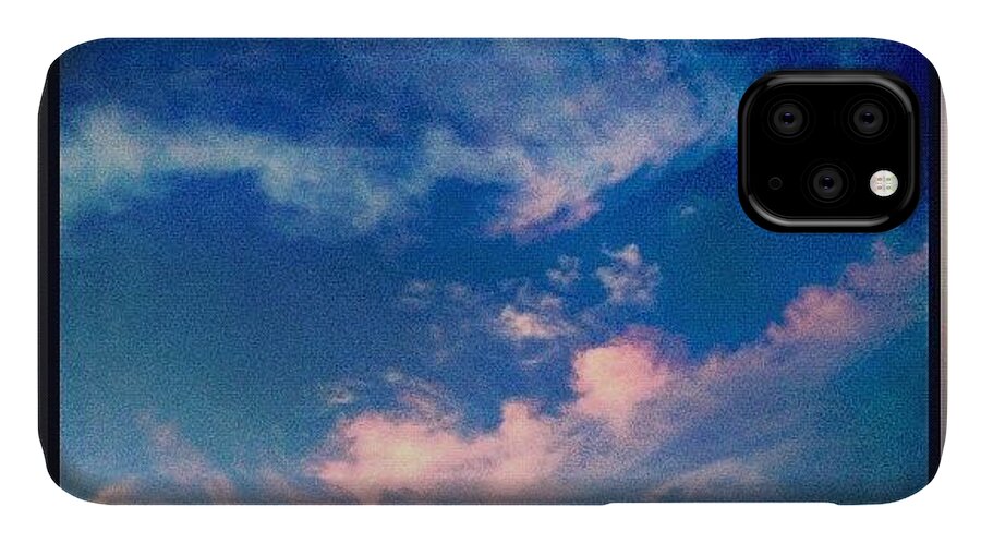 Photograph iPhone 11 Case featuring the photograph Delicate Evening Clouds by Paul Cutright
