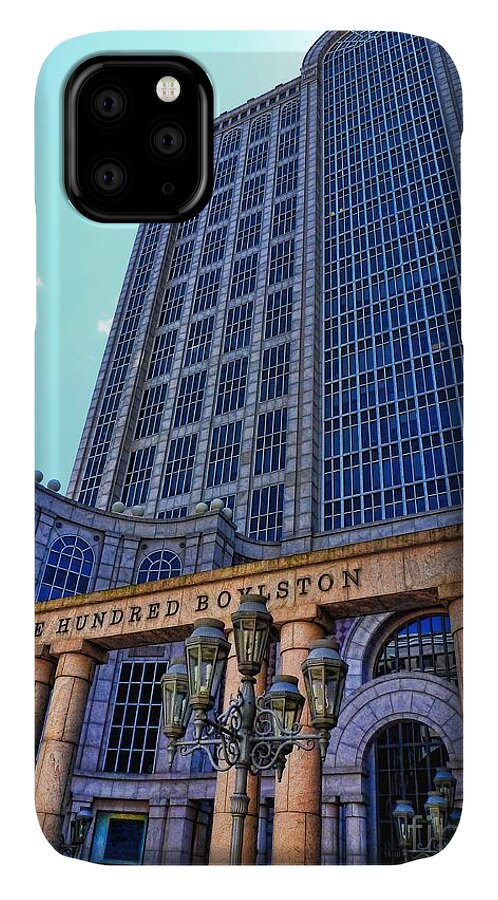Julia Springer iPhone 11 Case featuring the photograph Five Hundred Boylston - Boston Architecture by Julia Springer