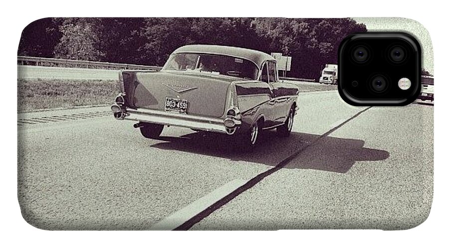 B iPhone 11 Case featuring the photograph I <3 Vintage Cars! It's Great To See by Amber Flowers