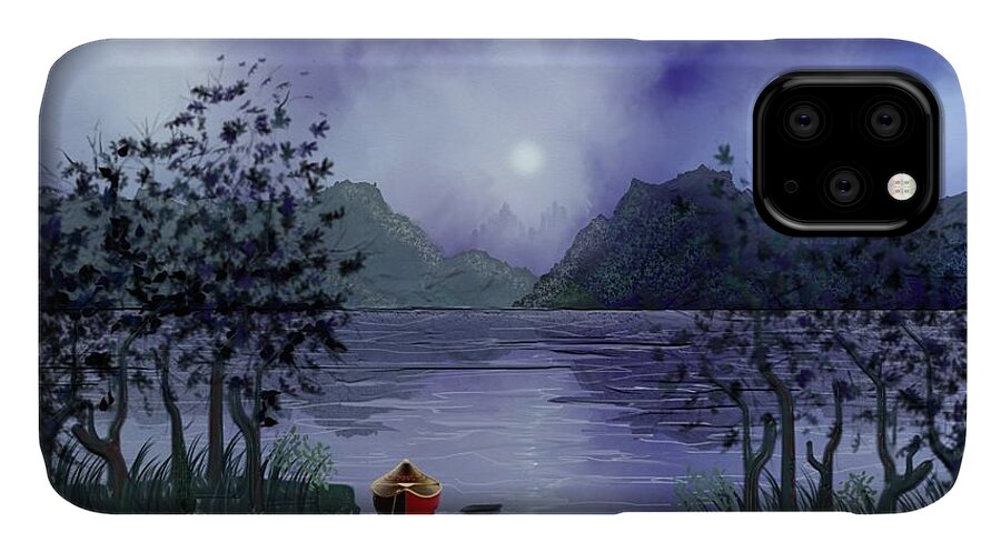 Just Waiting iPhone 11 Case featuring the digital art Just Waiting by Tony Rodriguez