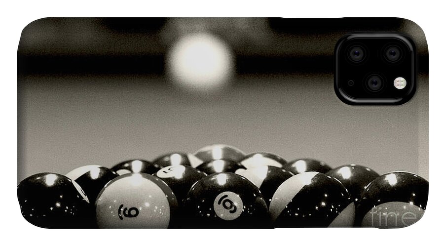Billiards iPhone 11 Case featuring the photograph Nice Rack by Pam Holdsworth