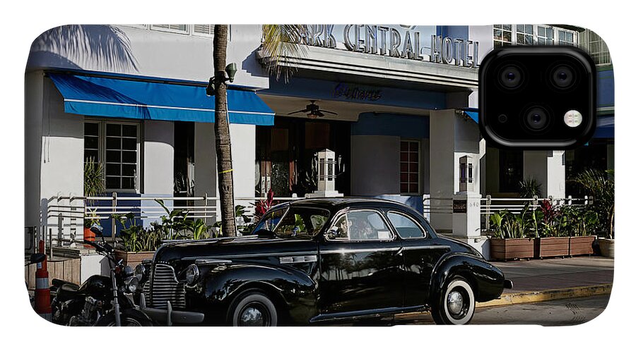 Art Deco District Miami Beach iPhone 11 Case featuring the photograph Park Central Hotel. Miami. FL. USA by Juan Carlos Ferro Duque