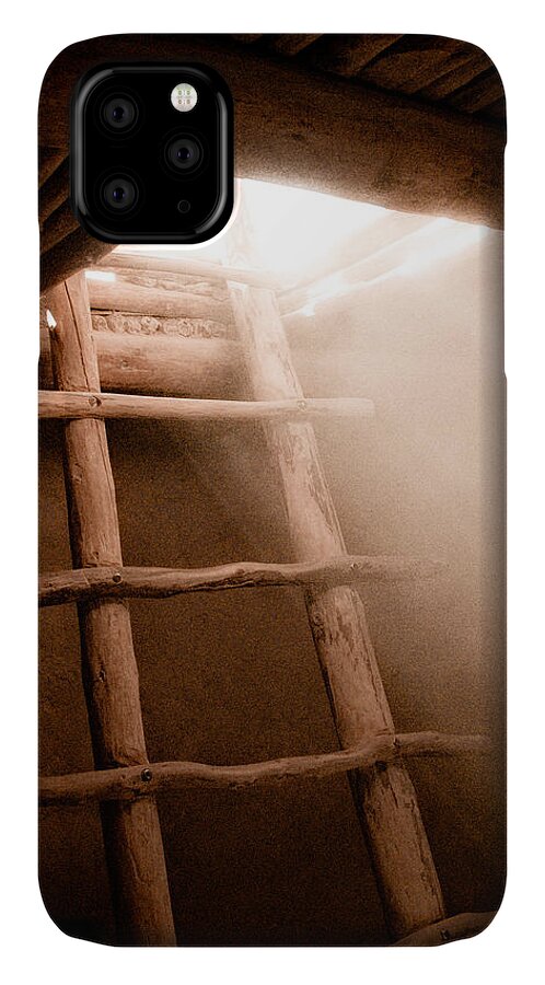 Ancestral Puebloan iPhone 11 Case featuring the photograph Spirit Ladder by Mark Forte