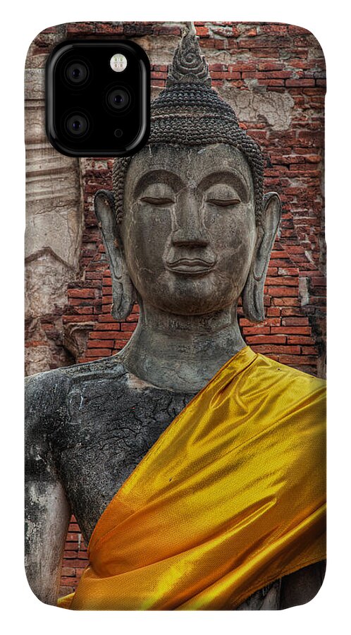 Ayutthaya iPhone 11 Case featuring the photograph Thai Buddha by Adrian Evans