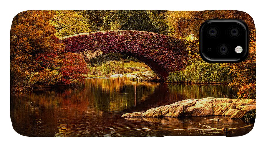 Gapstow iPhone 11 Case featuring the photograph The Gapstow Bridge by Chris Lord