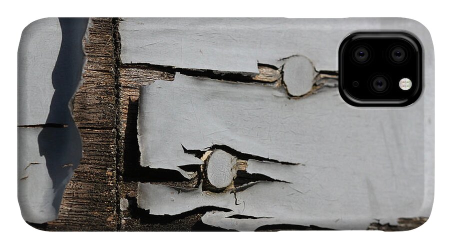 Abstract iPhone 11 Case featuring the photograph Weathered by Todd Blanchard