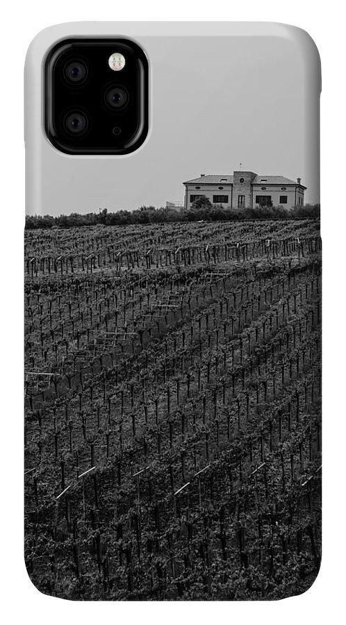 Wineyard iPhone 11 Case featuring the photograph An italian farm in Abruzzo #1 by AM FineArtPrints